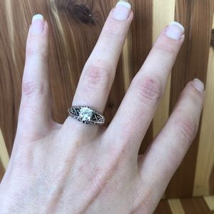 Cz engagement ring